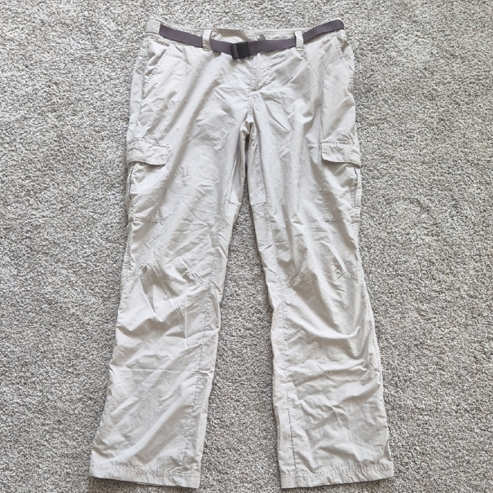 Columbia Tan Cargo Pants Lightweight Outdoor Hiking Pants